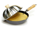 River Light Kiwame Premium Steamer Pot Set 26cm - wok, stainless dome and bamboo steaming plate