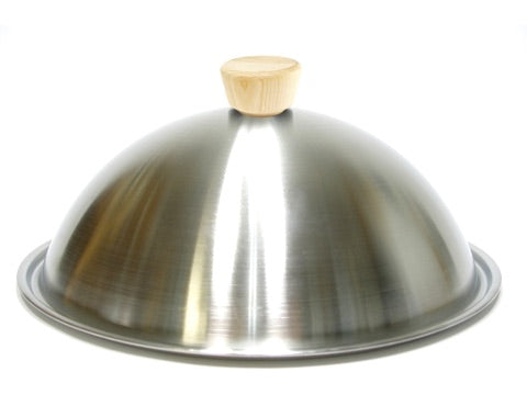 Stainless dome cover included in the set