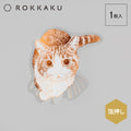 Rokkaku Cat Art Collection Clear Die-cut Sticker Hinata - Clear Die-cut Sticker - Hinata