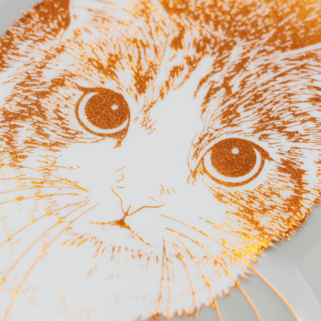 Rokkaku Cat Art Collection Clear Die-cut Sticker Hinata - Clear Die-cut Sticker - Hinata