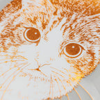 Rokkaku Cat Art Collection Clear Die-cut Sticker Hinata - Clear Die-cut Sticker - Hinata