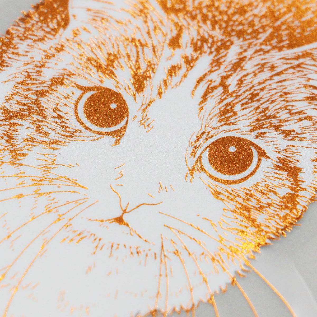 Rokkaku Cat Art Collection Clear Die-cut Sticker Hinata - Clear Die-cut Sticker - Hinata