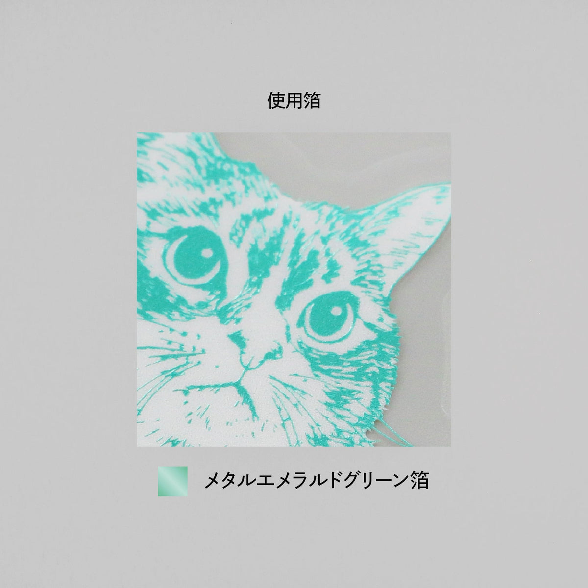 Rokkaku Cat Art Collection Clear Die-cut Sticker Warabi - Clear Die-cut Sticker - Warabi