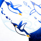 Rokkaku Foil Gift Envelope - Penguin