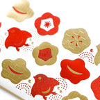 Rokkaku Foil Gift Envelope Plover & Plum - Plover ・Plum