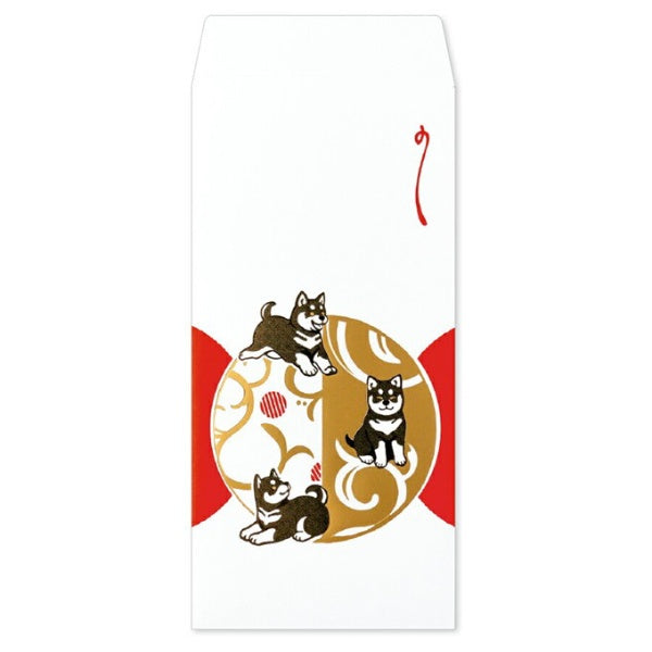 Rokkaku Foil Gift Envelope - Shiba Inu