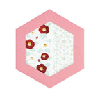 Rokkaku Hexagon Card - Camellia