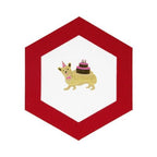 Rokkaku Hexagon Card - Corgi