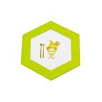 Rokkaku Hexagon Card - Matcha Parfait