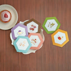 Rokkaku Hexagon Card - Matcha Parfait