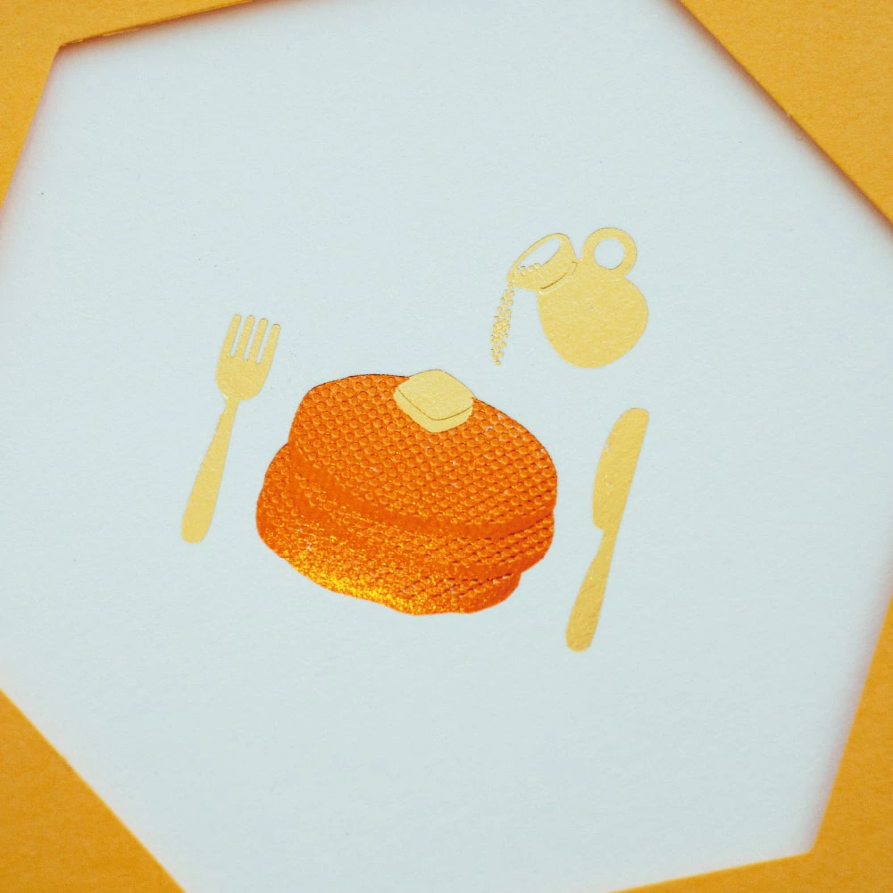 Rokkaku Hexagon Card - Pancake