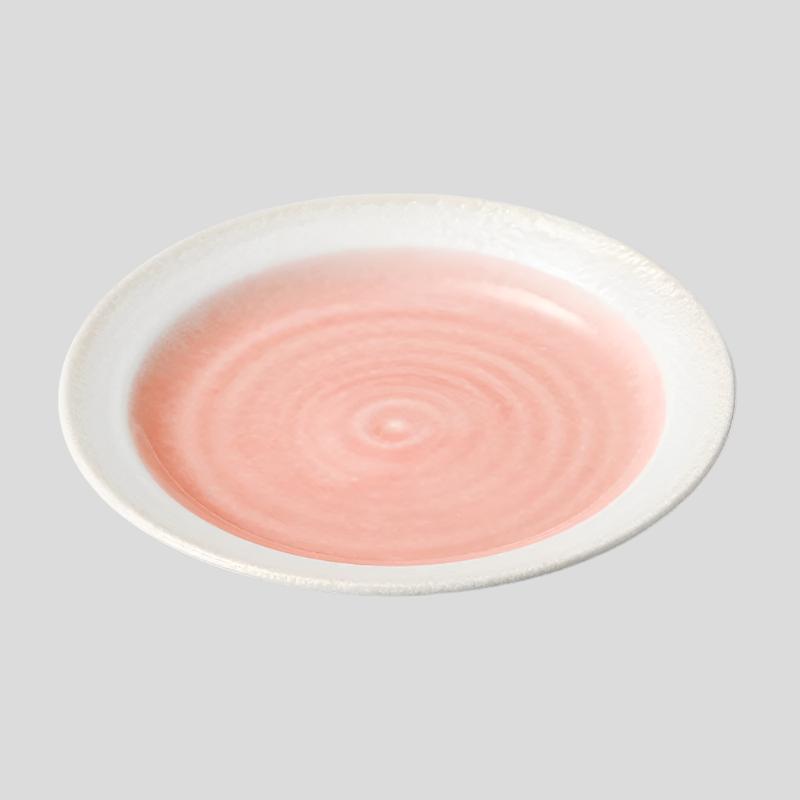 Rosé Swirl Plate 19.4D