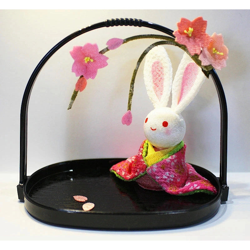 Ryukodo Cherry Blossom Rabbit Display