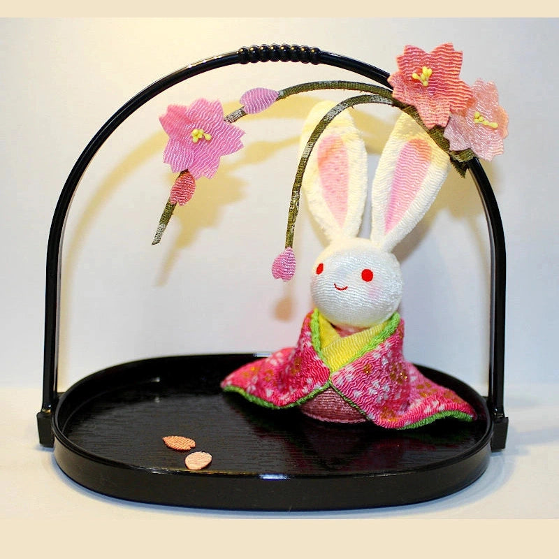 Ryukodo Cherry Blossom Rabbit Display
