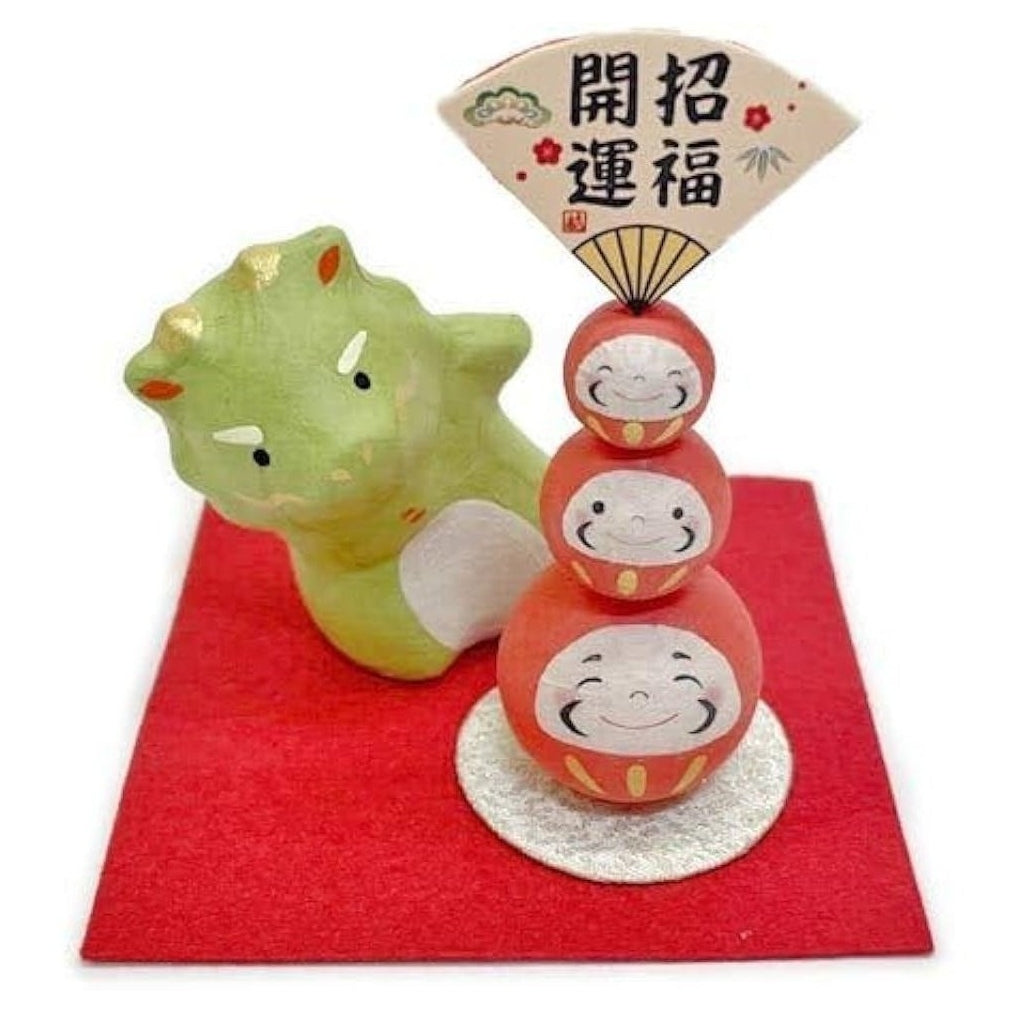 Ryukodo Chigiri Paper Peeping Dragon and Darumas