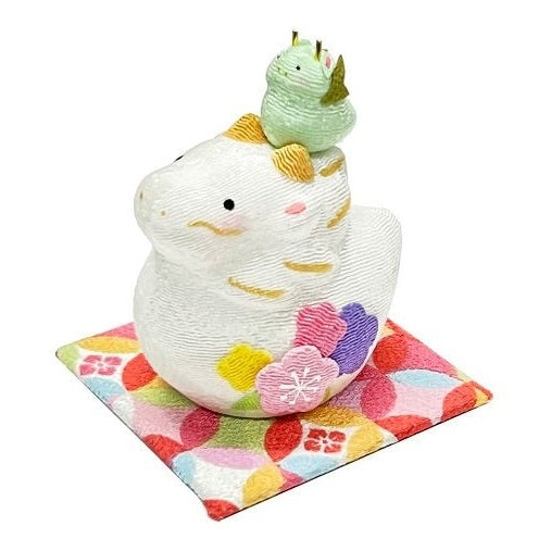 Ryukodo Chirimen Floral Dragon Parent and Child