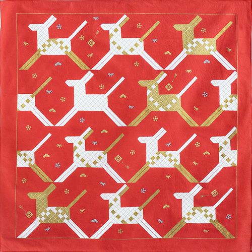 Ryukodo Christmas Furoshiki 70cm