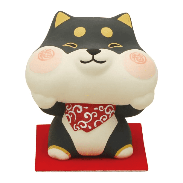 Ryukodo Chubby Cheeks Kuroshiba Ornament