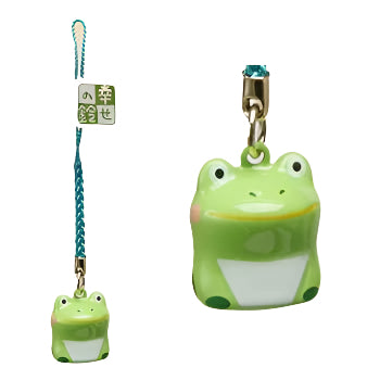 Ryukodo Lucky Bell Ryukodo Rayon Phone Strap - - Frog