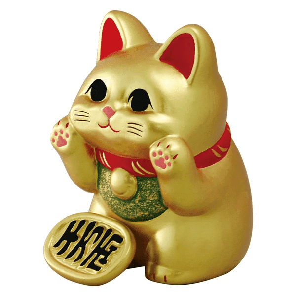 Ryukodo Squished Maneki Neko 11.5H