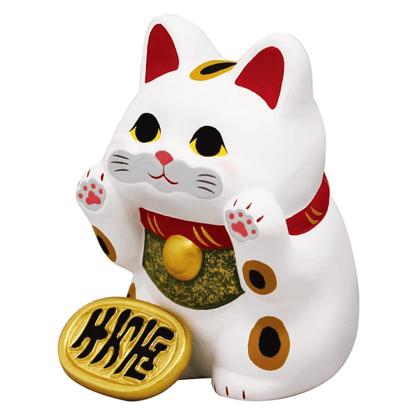 Ryukodo Squished Maneki Neko 11.5H