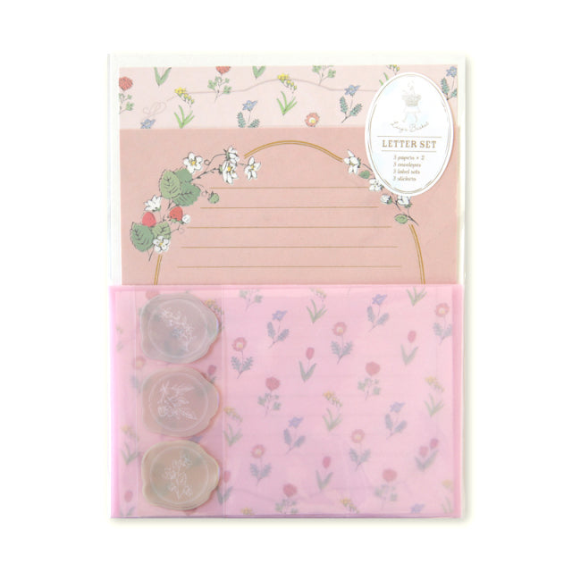 Ryuryu Lucy&#39;s Basket Letter Set - Tulip Pink