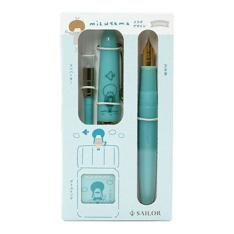 Sailor x Mizutama Fountain Pen Set - Blue