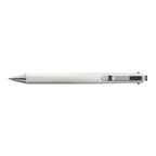 Sakura Ballsign iD 3C 0.4mm multi pen in white body, version A (Pure Black, Blue, Red ink)
