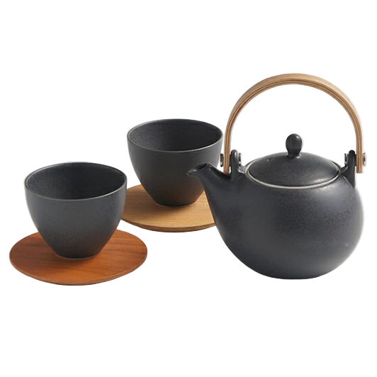 Saliu YUI Teapot 330ml & Tea Saucer Set