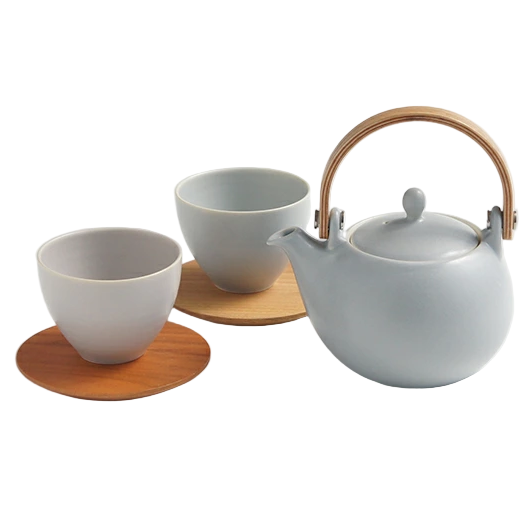 Saliu YUI Teapot 330ml & Tea Saucer Set