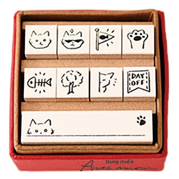 Sanby Mini Stamp Set 9P - Icons