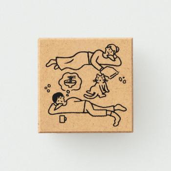 Sanby Sankakeru Stamp - Daradara Lounging