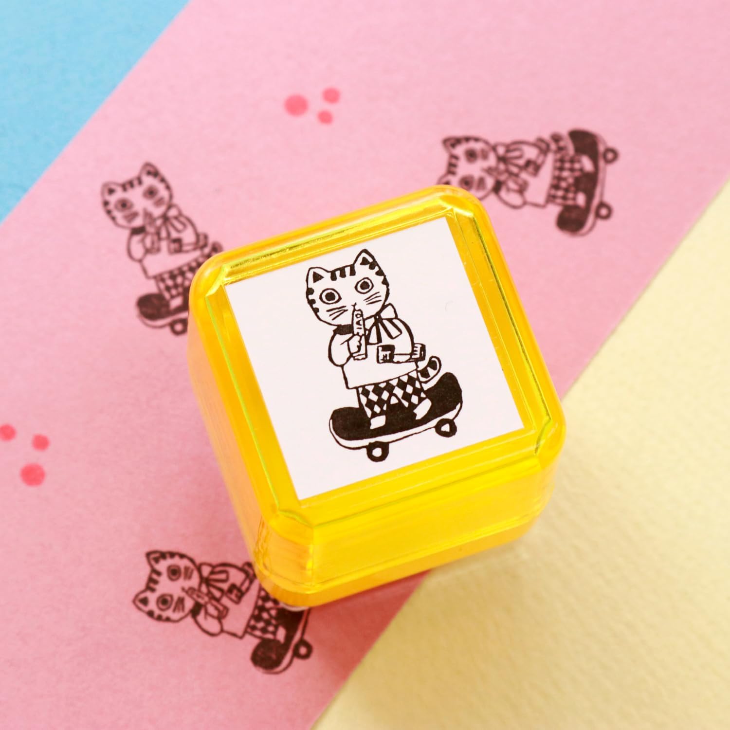 Sanby x Yumi Kitagishi Decoration Push Stamps - Going Out Cat