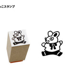 Sanby x Yumi Kitagishi Wooden Chibi Stamp - Janpu Rabbit