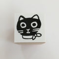 Sanby x Yumi Kitagishi Wooden Chibi Stamp - Kuroneko