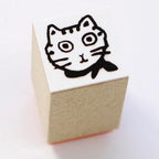 Sanby x Yumi Kitagishi Wooden Chibi Stamp - Tora-Chan