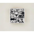 Sanby x Yumi Kitagishi Wooden Stamp - Gyukyuu Squished Animals
