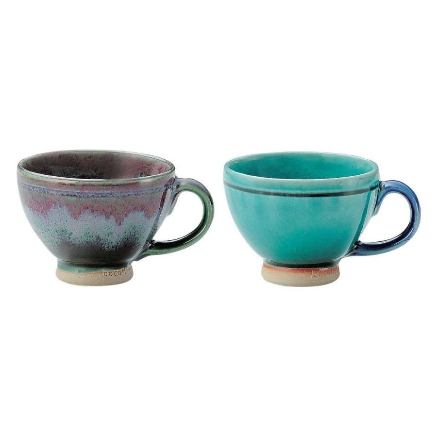 Sango Icocoti Nature Mugs Pair Set - Aurora x Sky