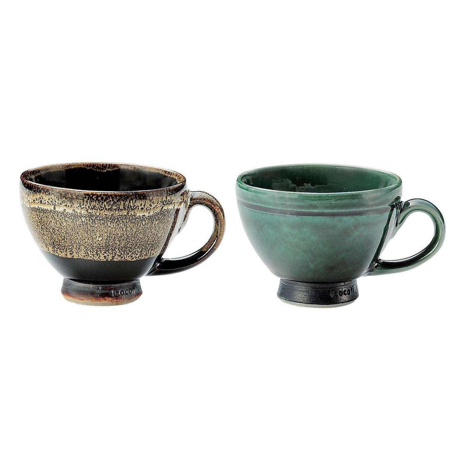 Sango Icocoti Nature Mugs Pair Set - Earth x Forest