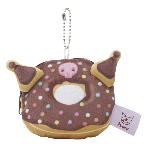 Sanrio Donut Mini Plush Pouch Keyring - Kuromi