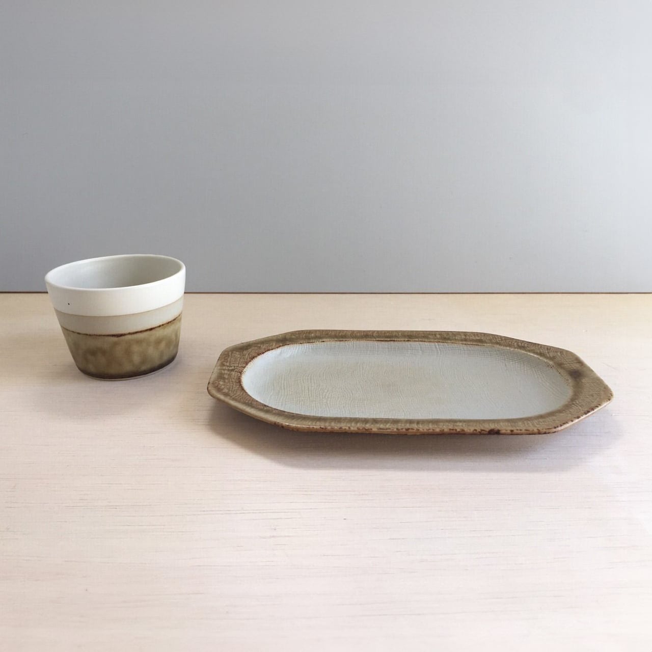 Seto Beige Kizeto Layer Cup 300ml