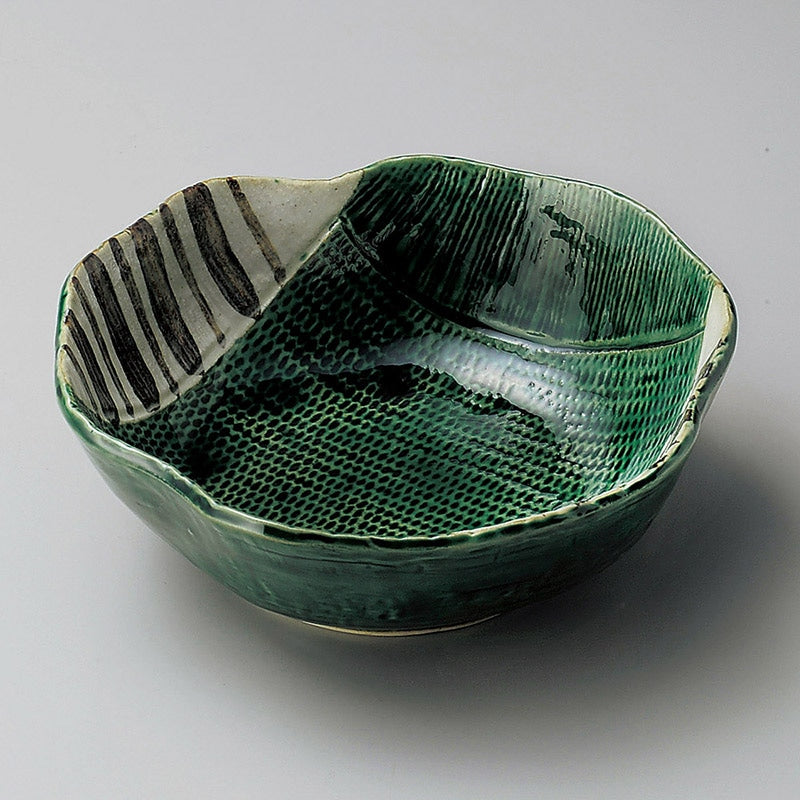 Seto Oribe Tokusa Condiment Bowl - 16x15.7cm
