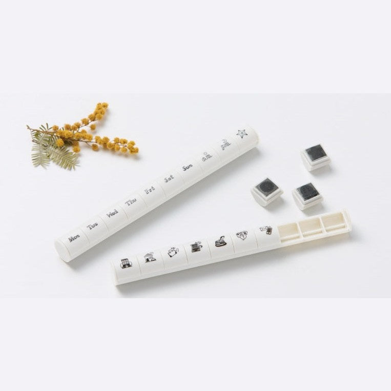 Shachihata Nototo 10 Mini Stamps - Business