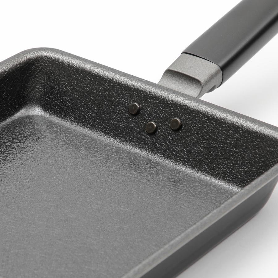 Shimomura Kihan Fiber Line Iron Square Fry Pan with Lid