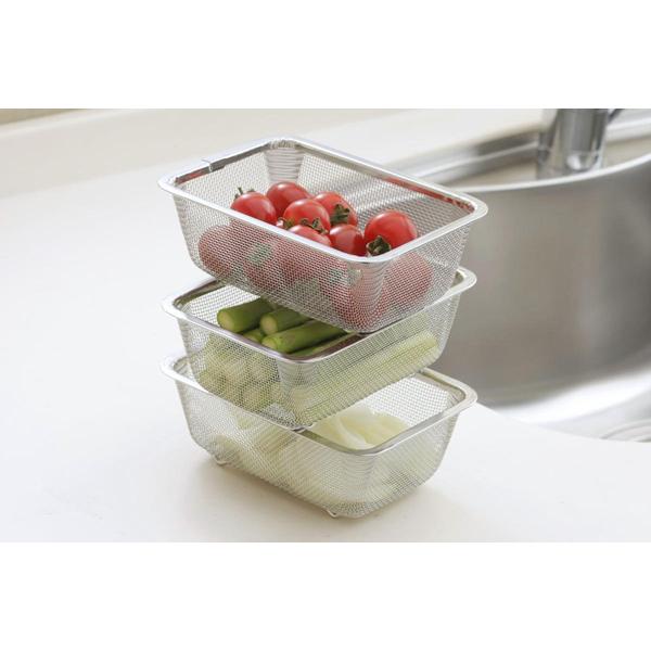 Shimomura Stackable Mini Rectangular Colander 3P