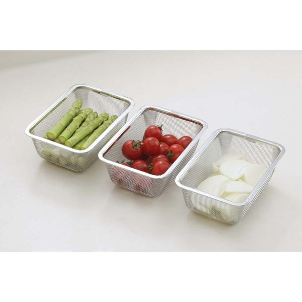 Shimomura Stackable Mini Rectangular Colander 3P