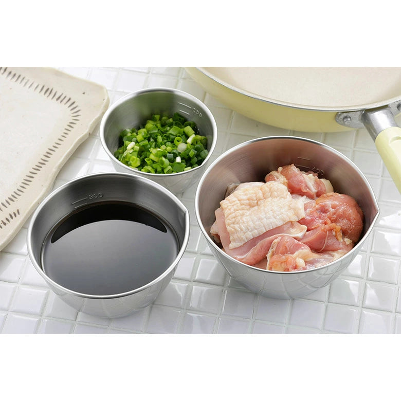 Shimomura Stainless Steel Measuring Bowl 3P Set
