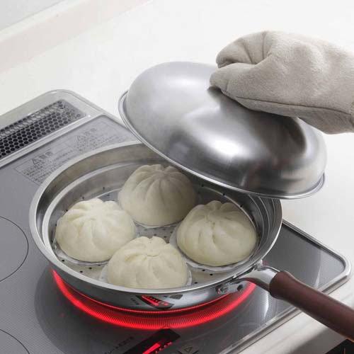 Shimomura Stainless Steel Pot & Steaming Plate Ð 24cm