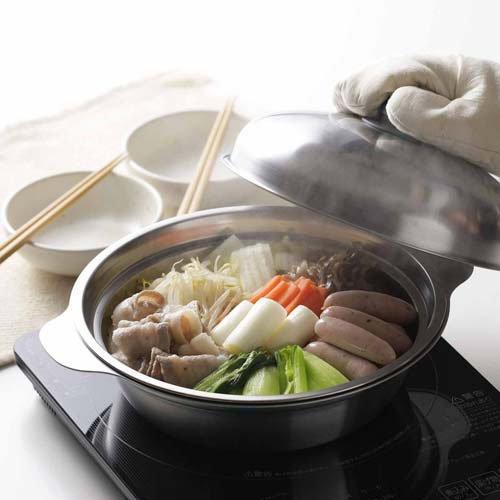 Shimomura Stainless Steel Pot & Steaming Plate Ð 24cm