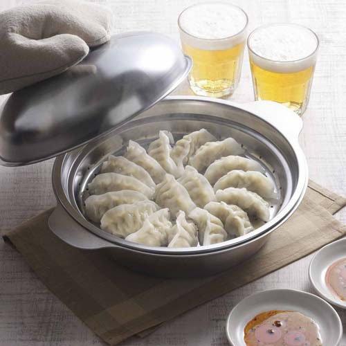 Shimomura Stainless Steel Pot & Steaming Plate Ð 24cm